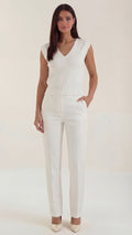 Kim Ribbed V-Neck Top