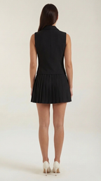 Kimberly Blazer Vest Skirt Set