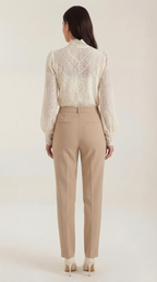 Loretta Textured Long Sleeve Blouse