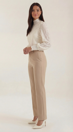 Loretta Textured Long Sleeve Blouse