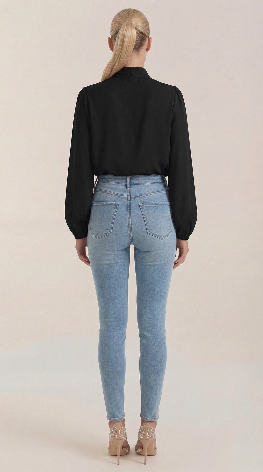 Marcia Draped Long Sleeve Blouse