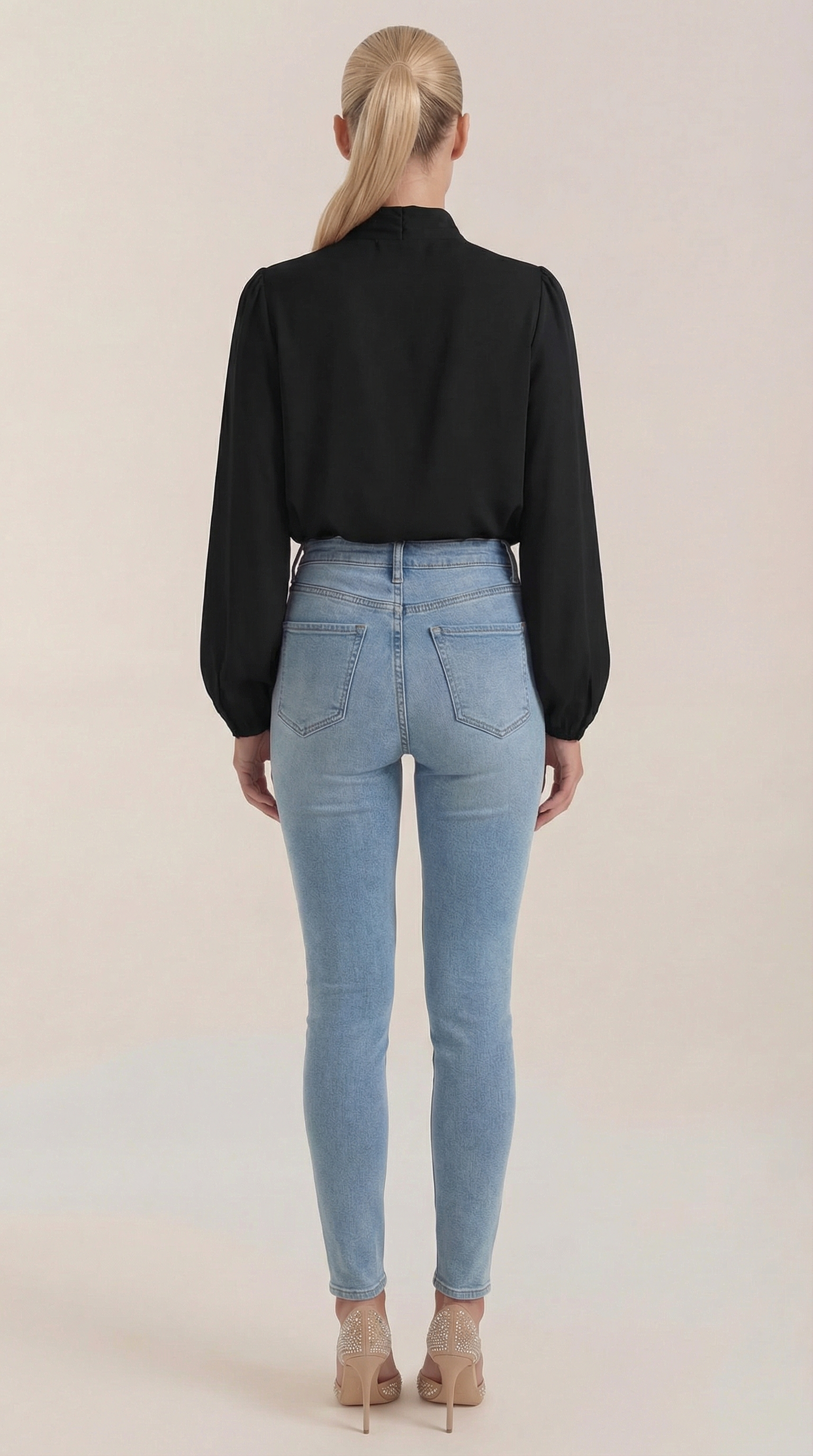 Marcia Draped Long Sleeve Blouse