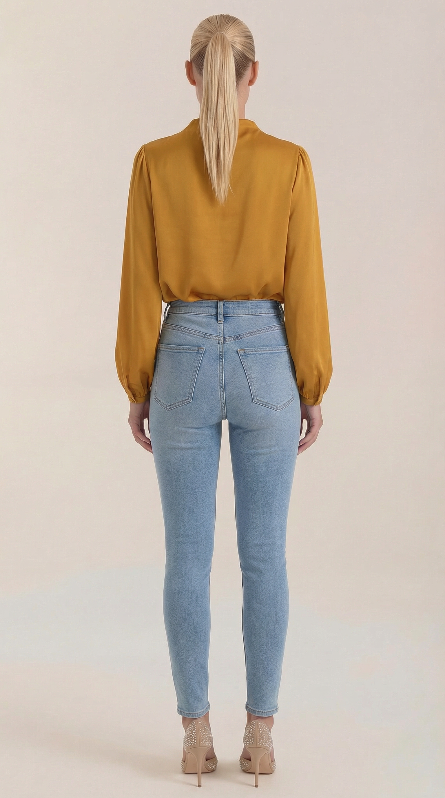 Marcia Draped Long Sleeve Blouse