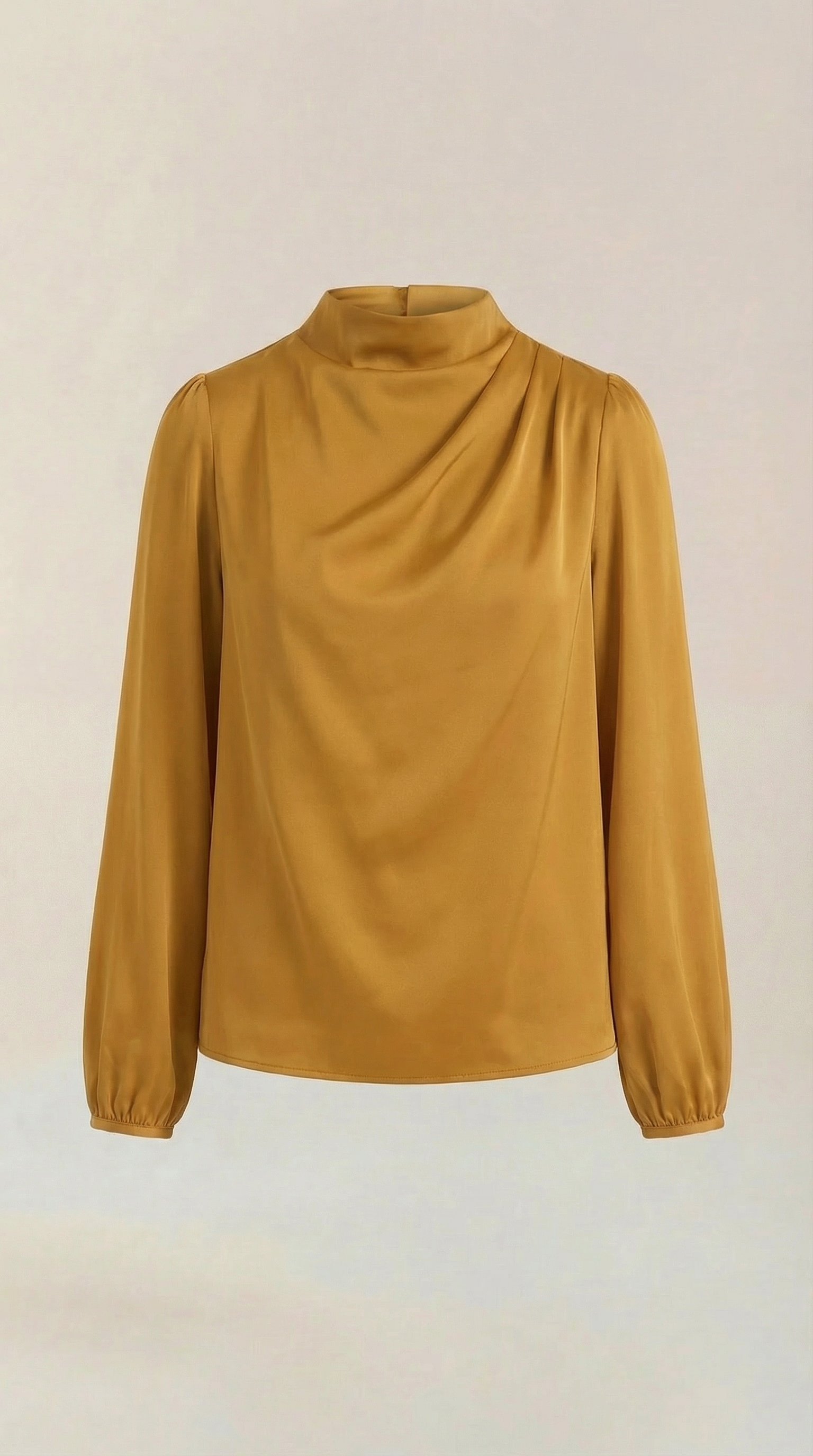 Marcia Draped Long Sleeve Blouse
