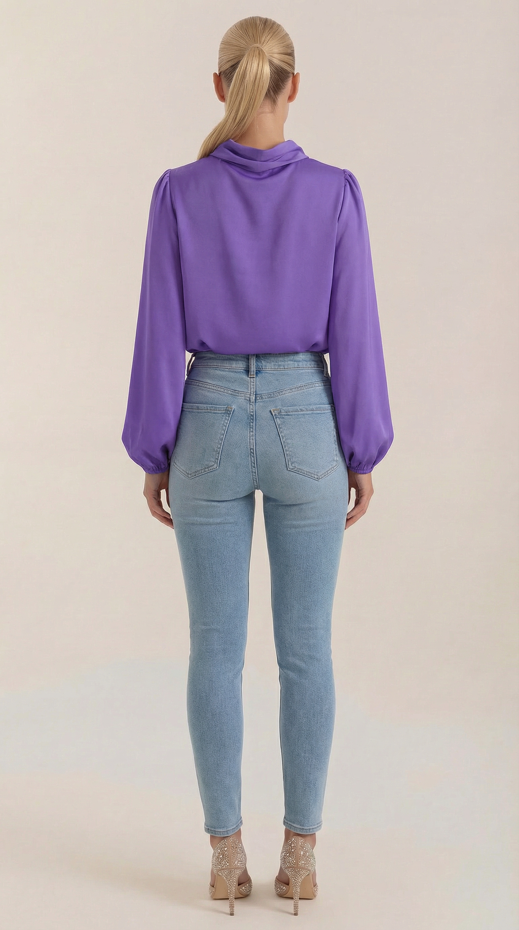 Marcia Draped Long Sleeve Blouse