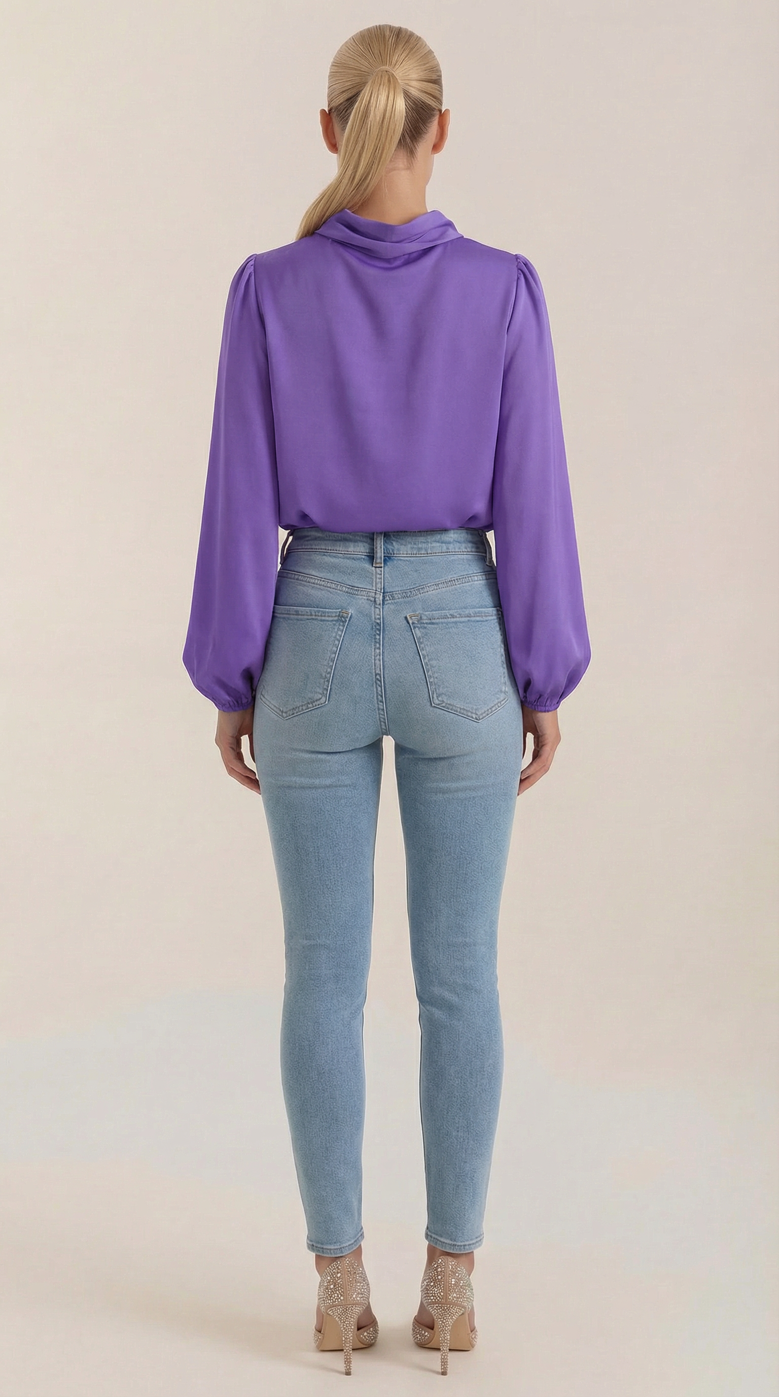Marcia Draped Long Sleeve Blouse