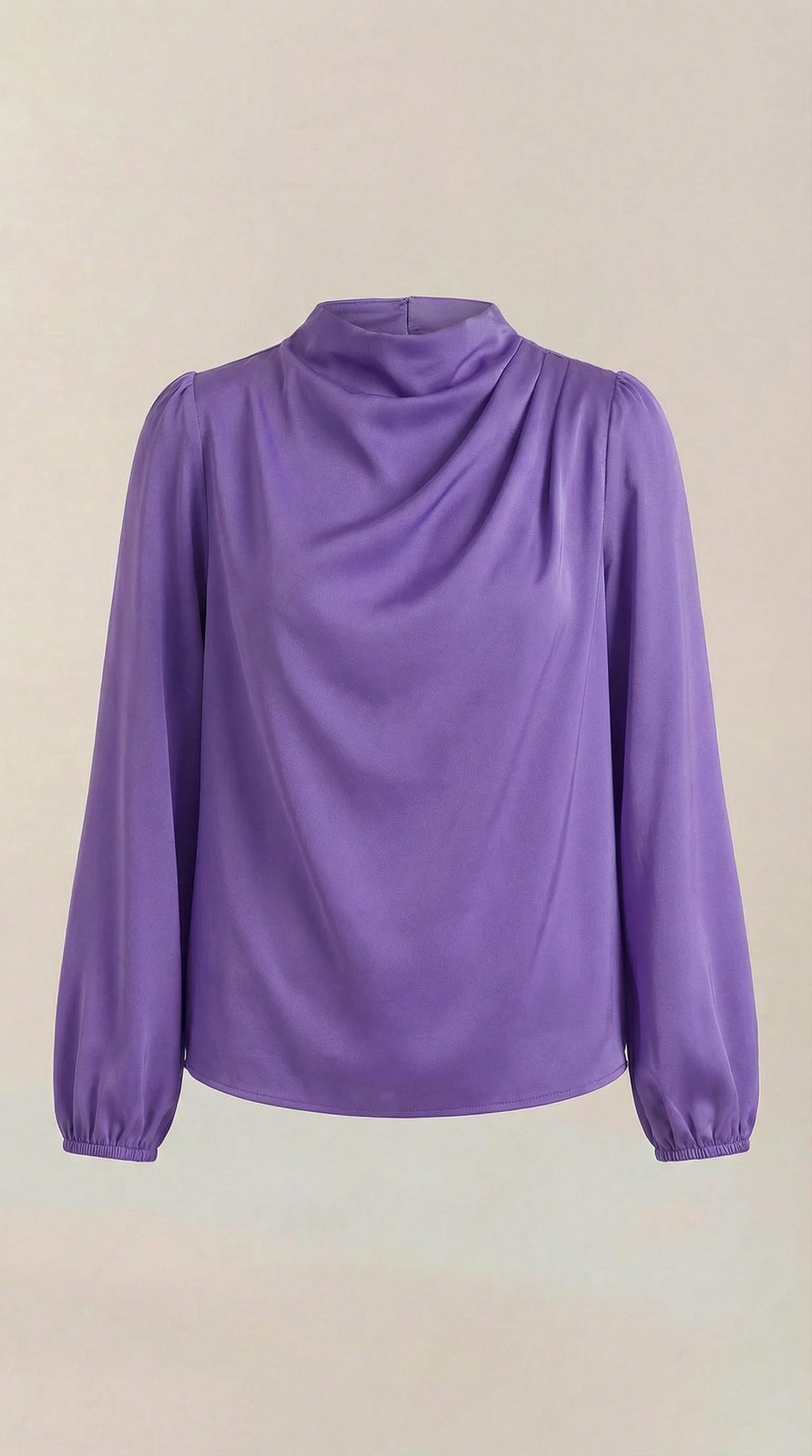 Marcia Draped Long Sleeve Blouse