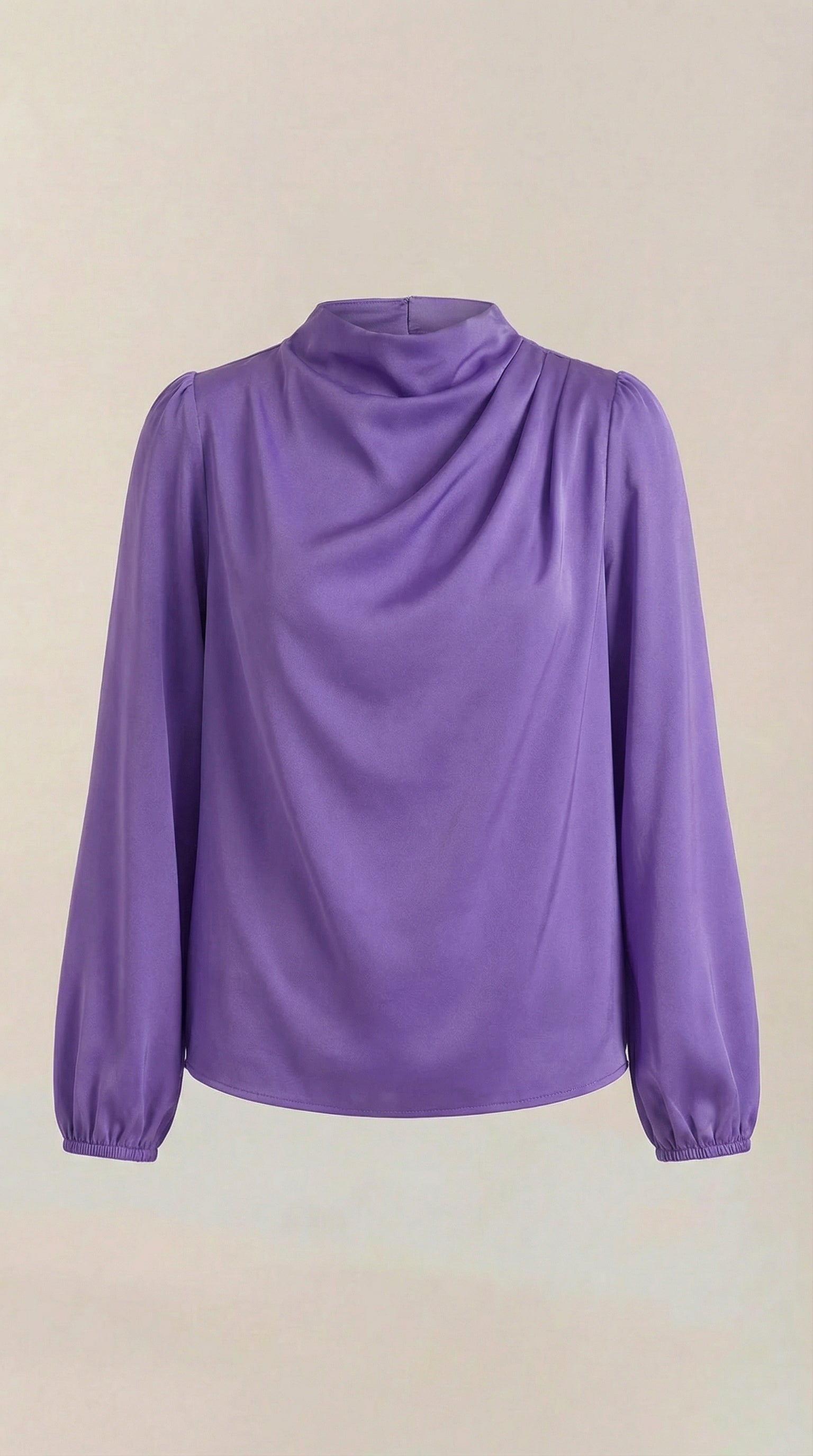 Marcia Draped Long Sleeve Blouse