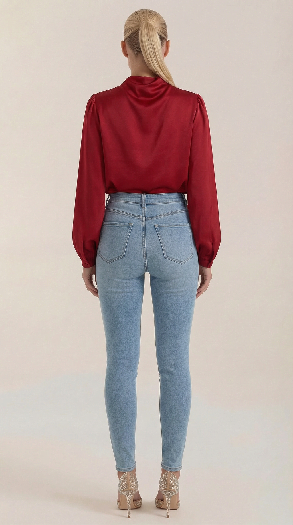 Marcia Draped Long Sleeve Blouse