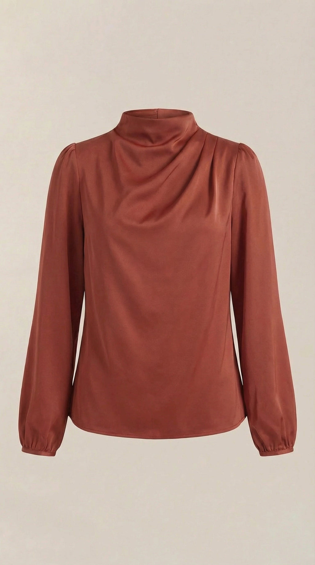 Marcia Draped Long Sleeve Blouse