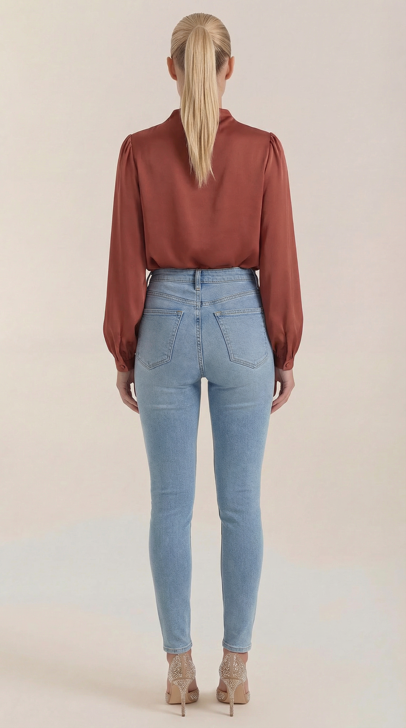Marcia Draped Long Sleeve Blouse