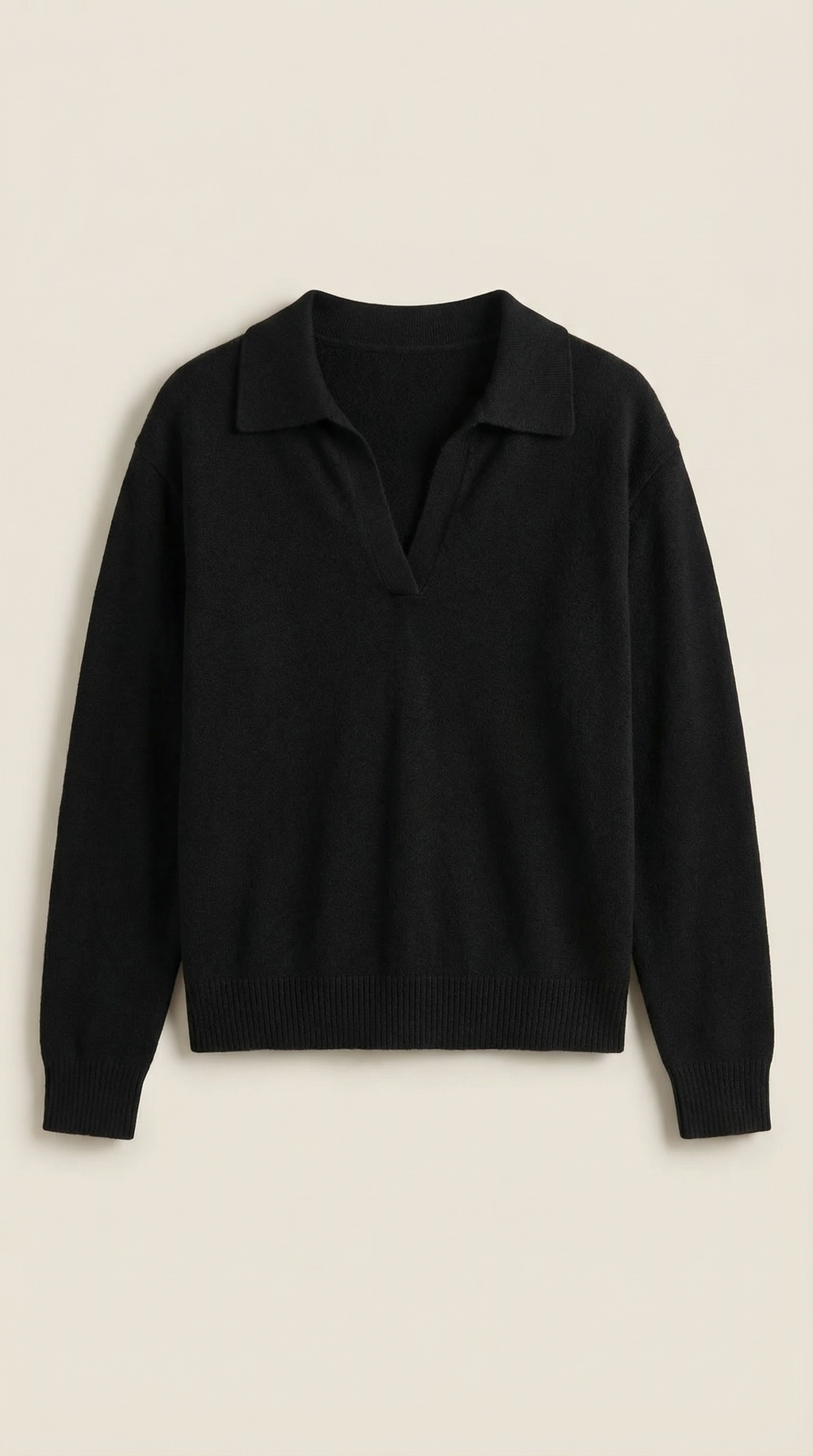 Margaret Casual V-Neck Polo Sweater