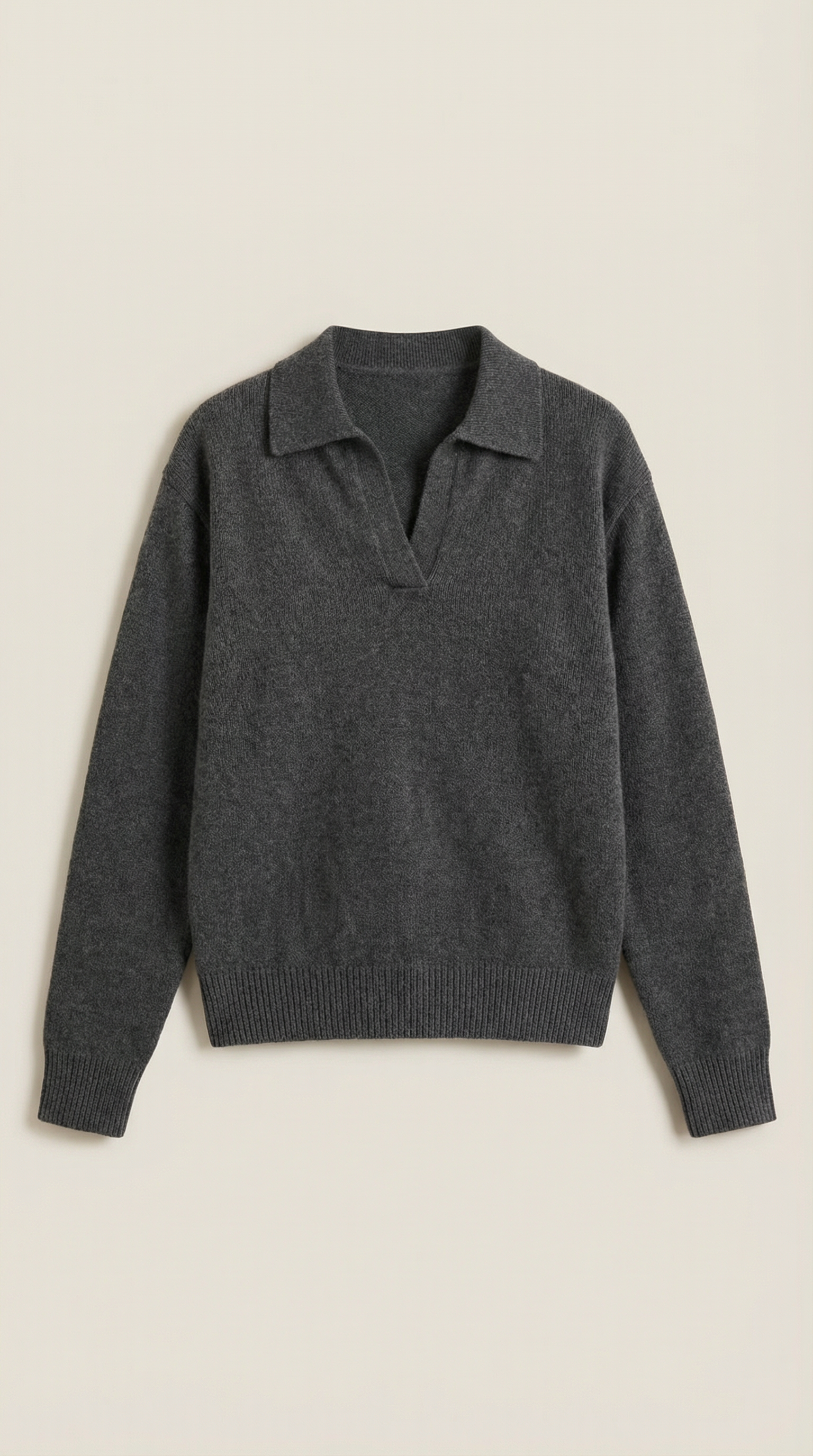 Margaret Casual V-Neck Polo Sweater