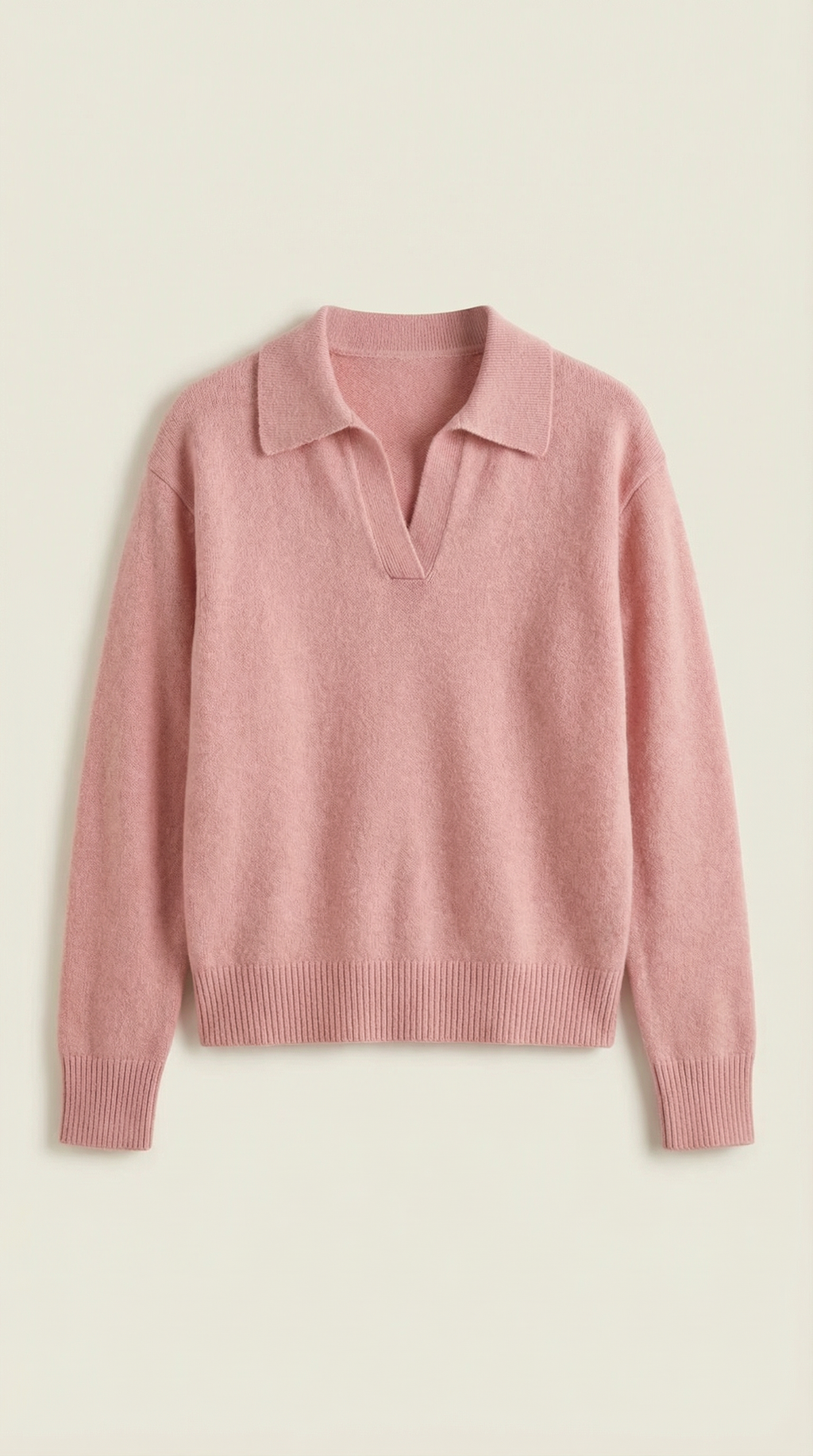 Margaret Casual V-Neck Polo Sweater