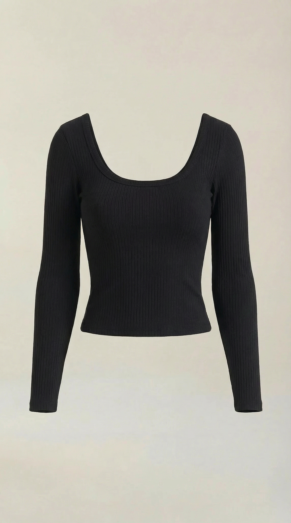 Marian Scoop Neck Long Sleeve Top