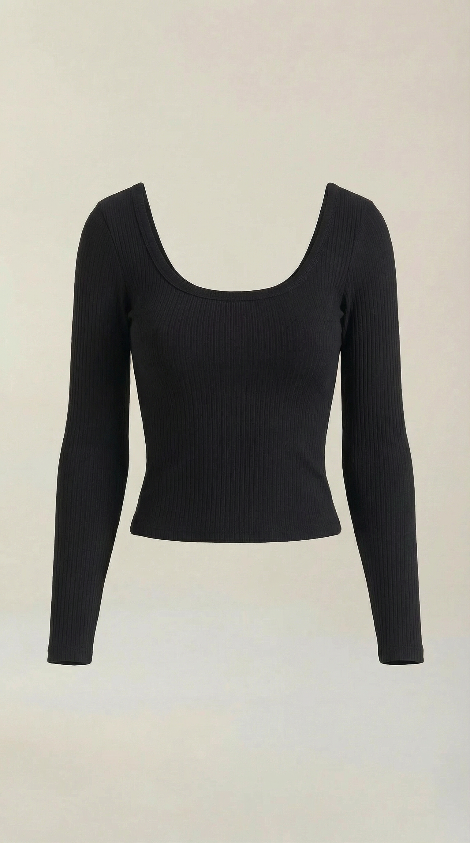 Marian Scoop Neck Long Sleeve Top