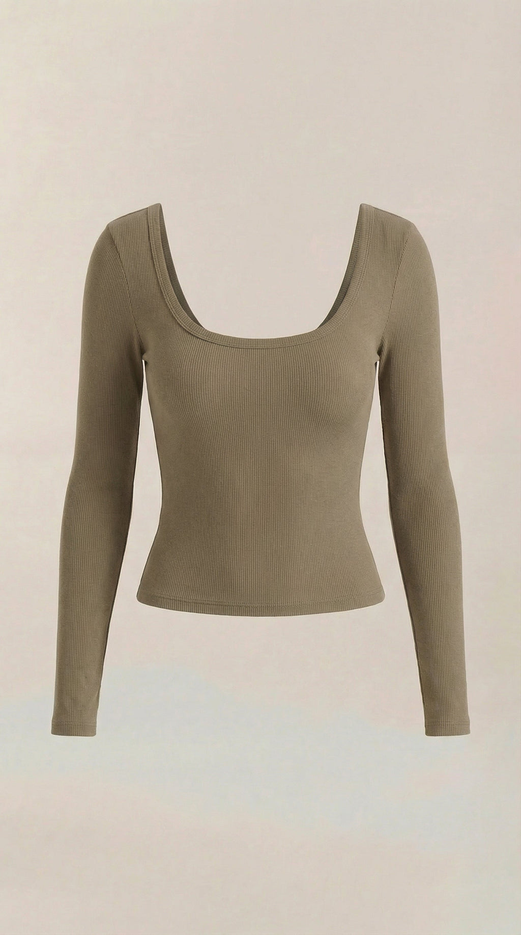 Marian Scoop Neck Long Sleeve Top