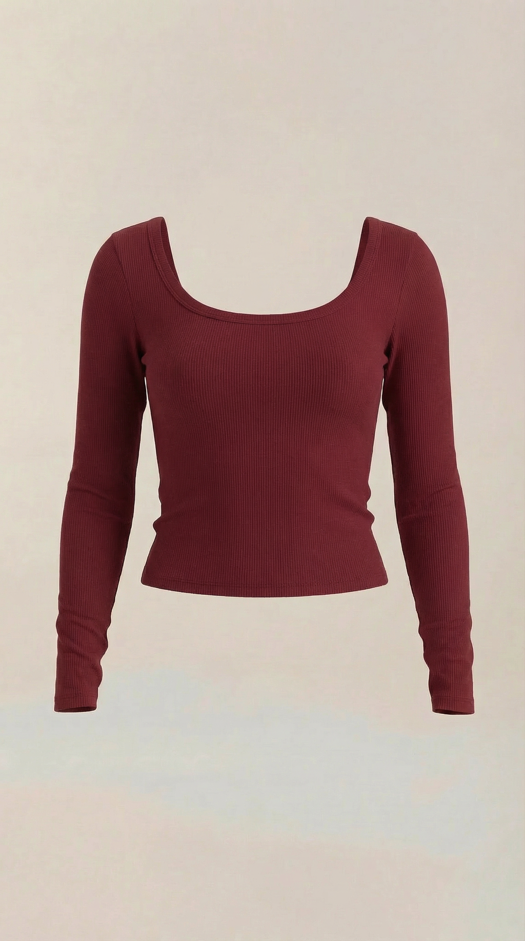 Marian Scoop Neck Long Sleeve Top
