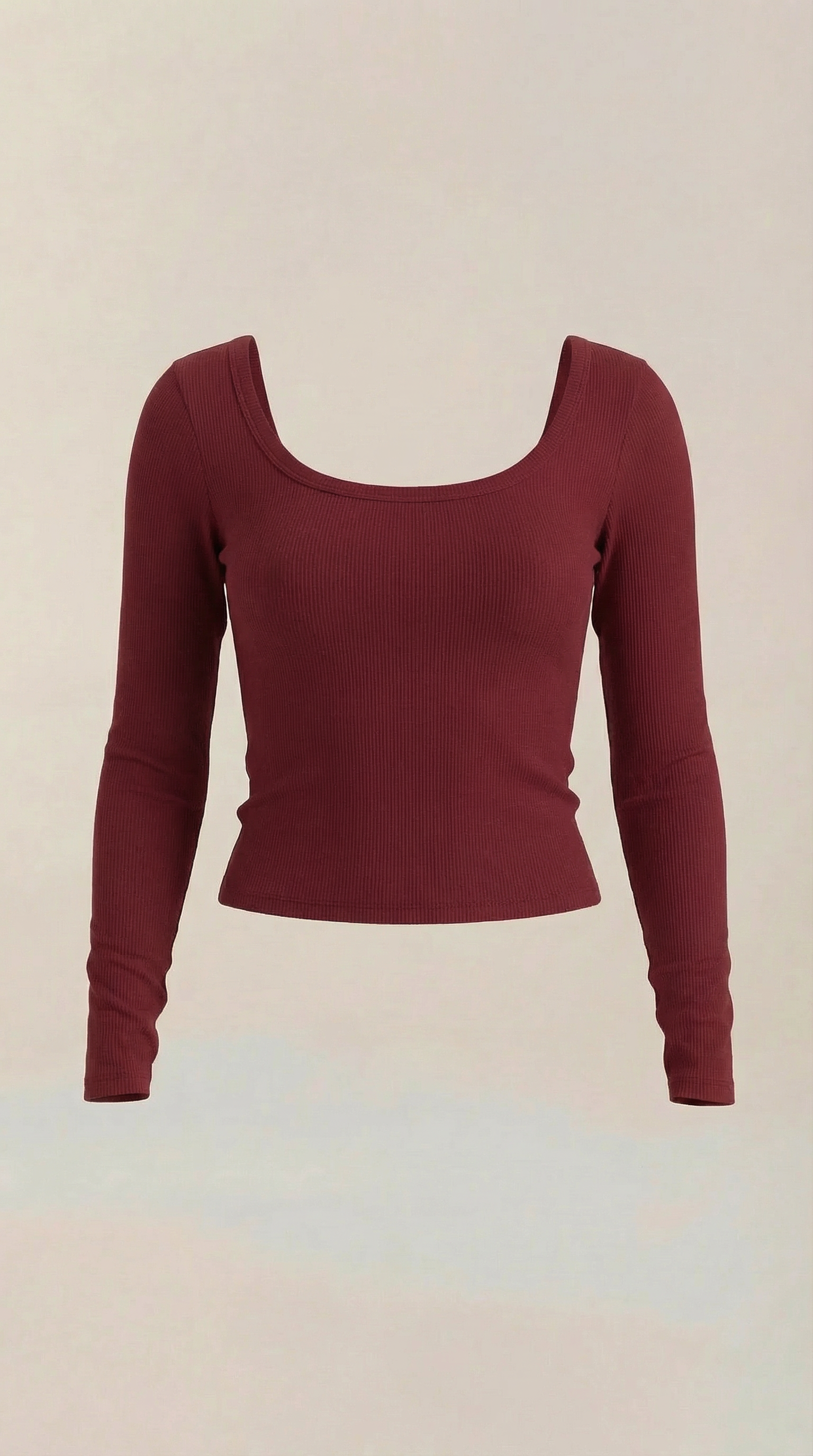 Marian Scoop Neck Long Sleeve Top