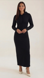 Marilyn Hooded Bodycon Maxi Dress