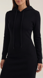 Marilyn Hooded Bodycon Maxi Dress