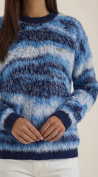 Melanie Long Sleeve Patterned Sweater