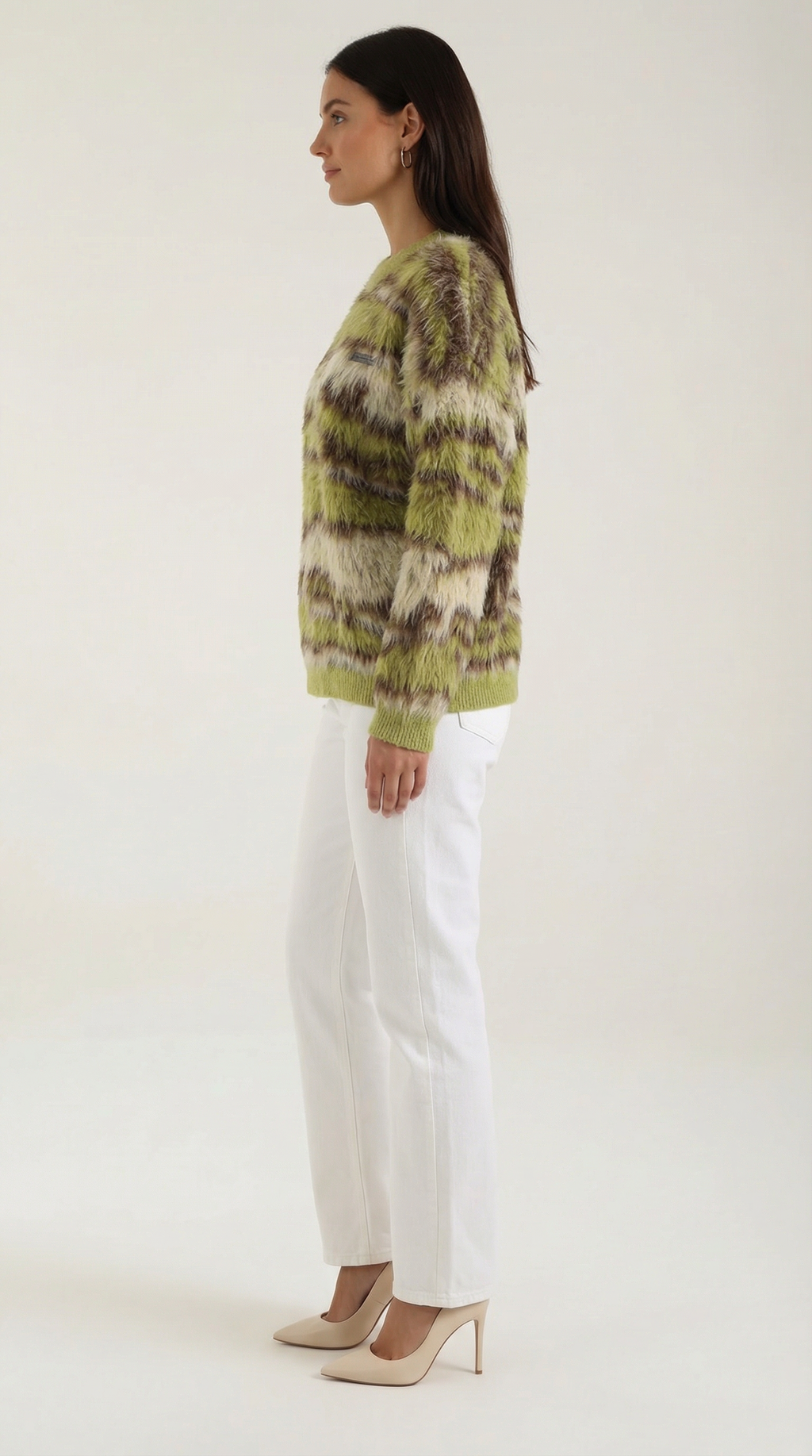 Melanie Long Sleeve Patterned Sweater