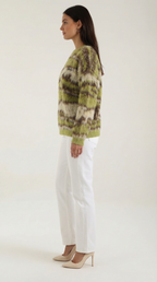 Melanie Long Sleeve Patterned Sweater