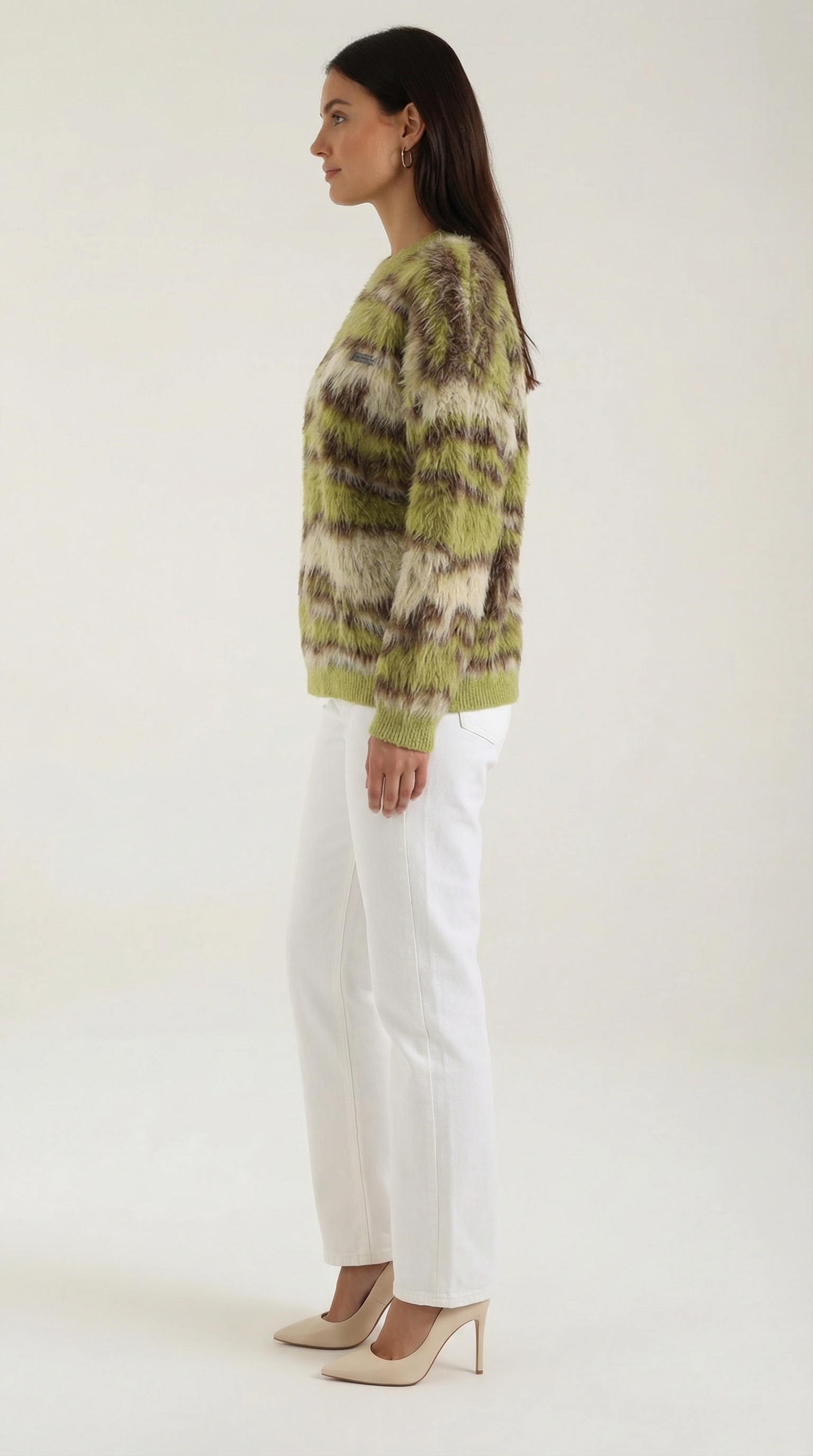 Melanie Long Sleeve Patterned Sweater