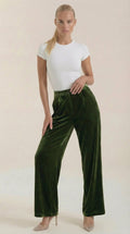 Nadine Velvet Wide Leg Pants
