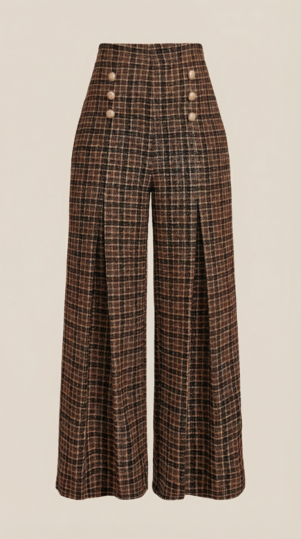 Naomi Plaid Wide Leg Pants