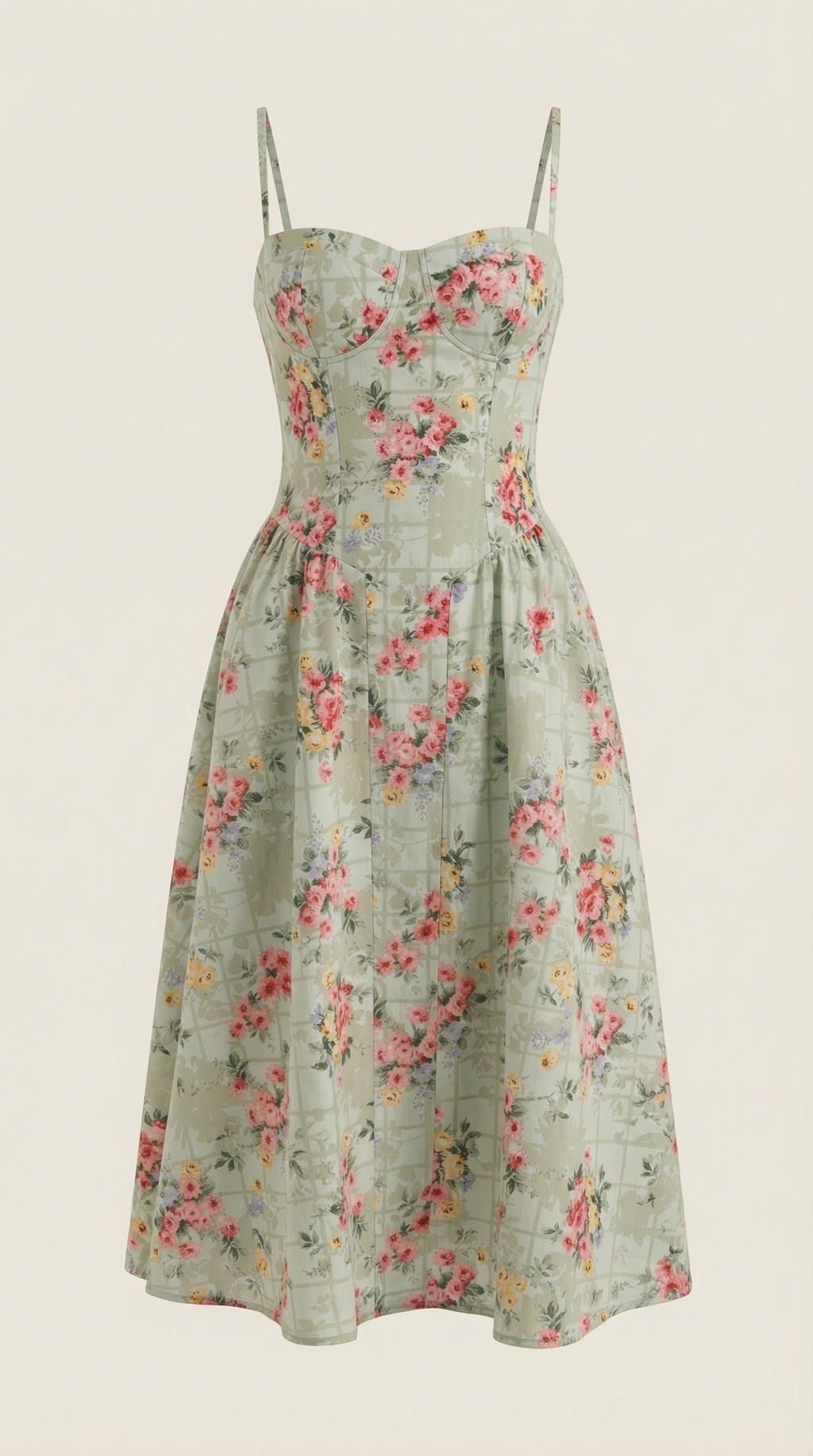 Odette Corset Midi Dress