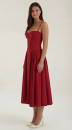 Odette Corset Midi Dress
