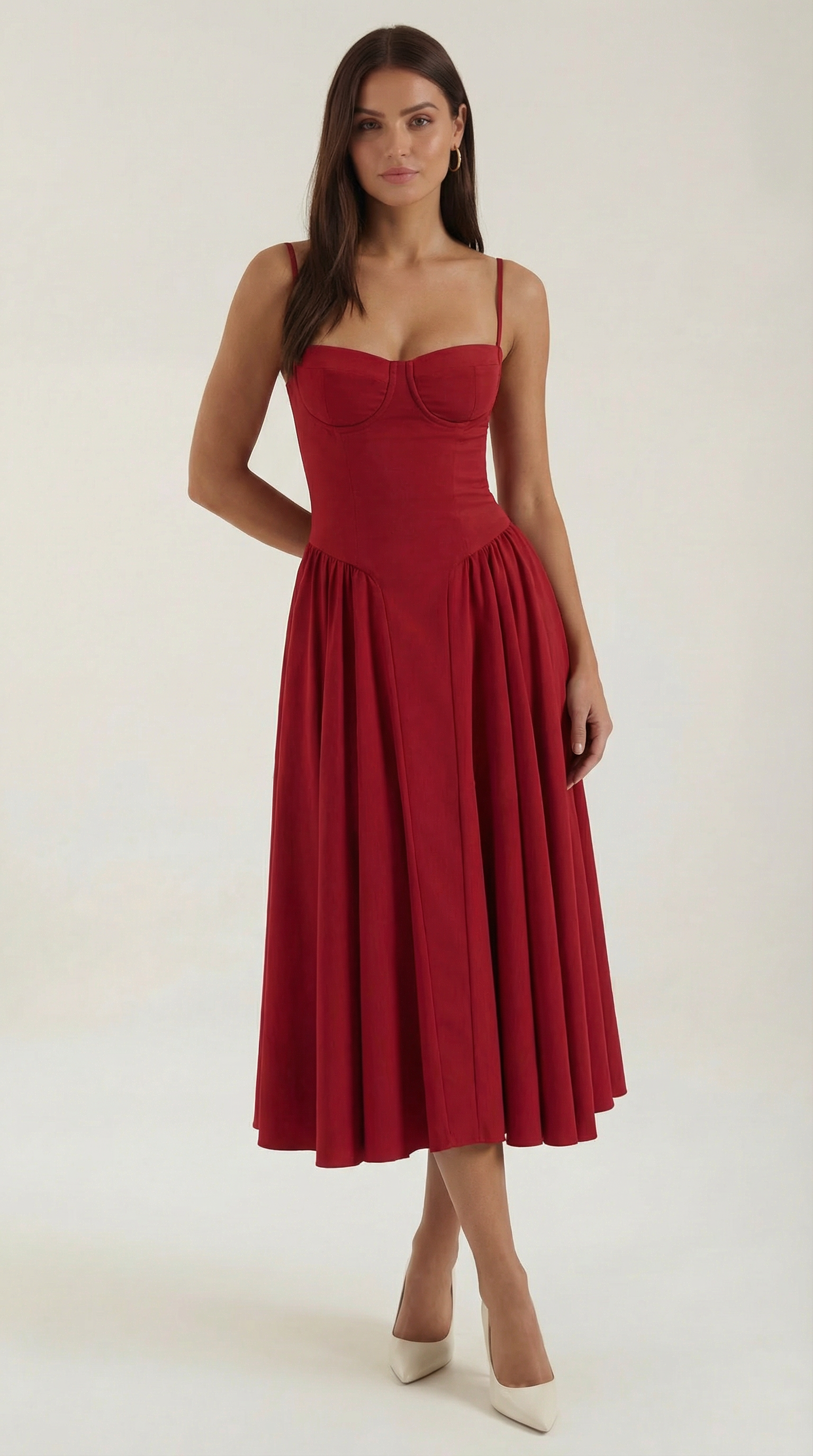 Odette Corset Midi Dress