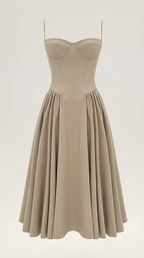 Odette Corset Midi Dress