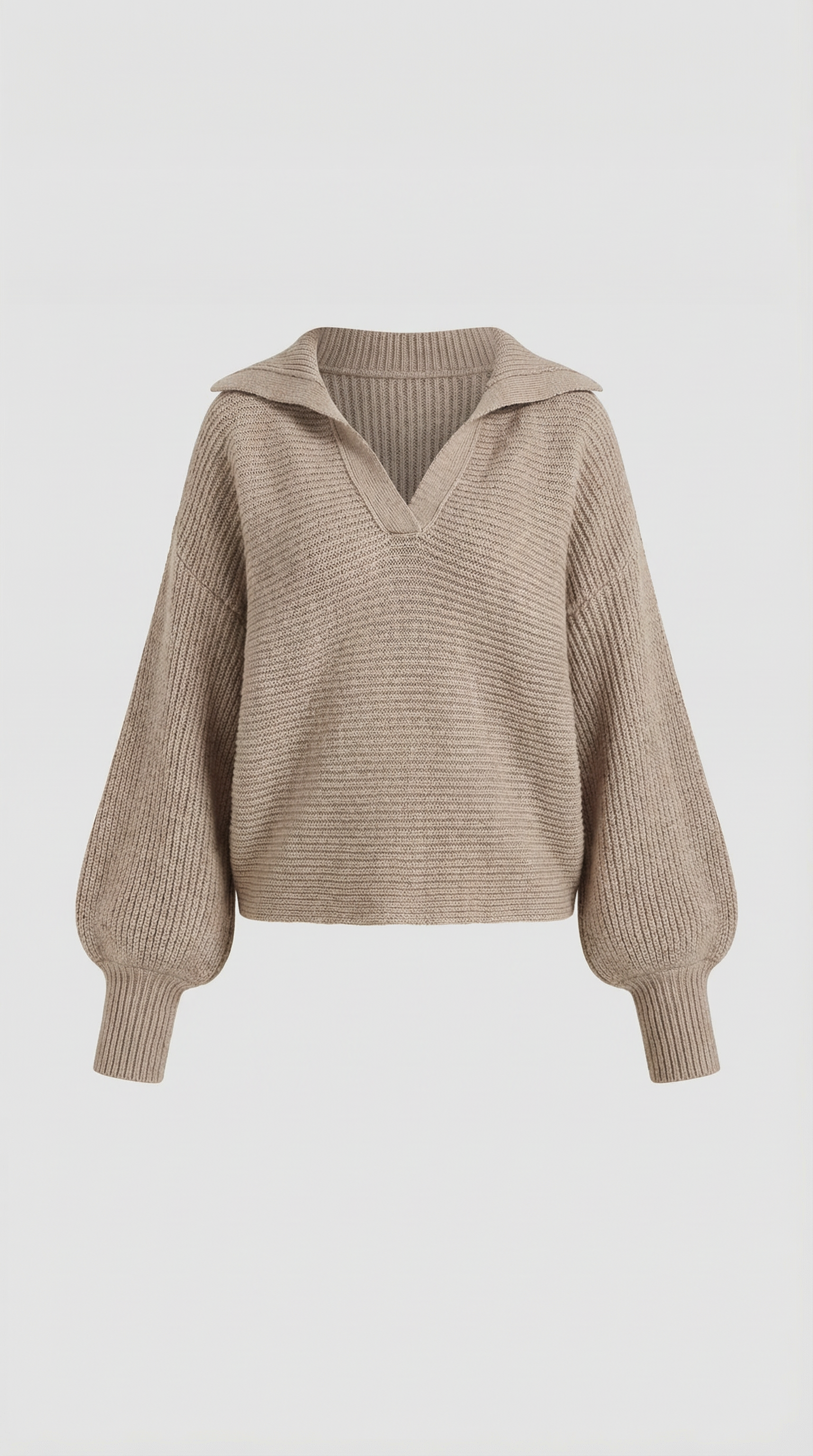 Pauline Collared Chunky Knit Sweater