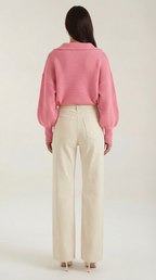 Pauline Collared Chunky Knit Sweater