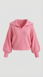 Pauline Collared Chunky Knit Sweater