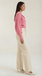 Pauline Collared Chunky Knit Sweater