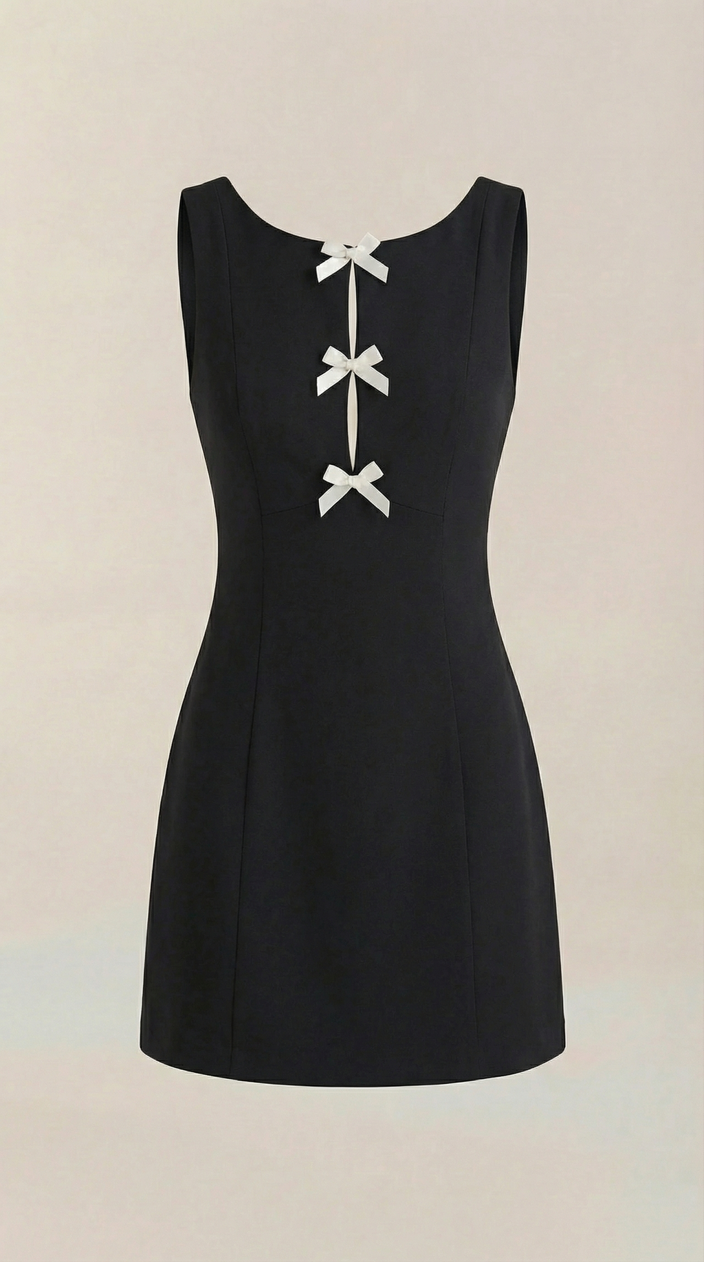 Priscilla Bow Detail Mini Dress