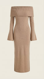 Quinlan Maxi Off-Shoulder Bodycon Dress