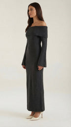 Quinlan Maxi Off-Shoulder Bodycon Dress