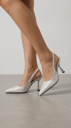 Rachel Lace Heeled Sandals