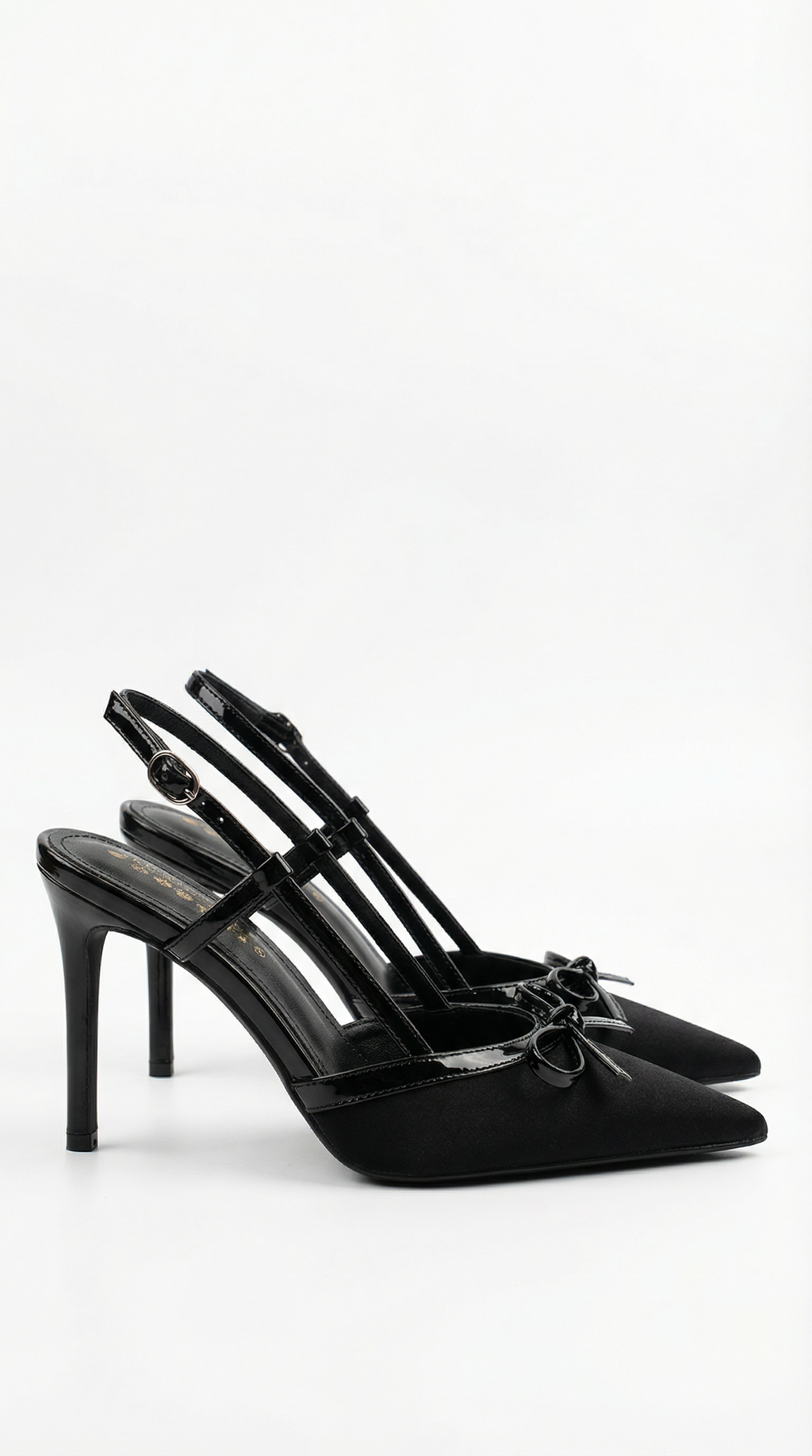 Rebecca Satin Bow Court Heels