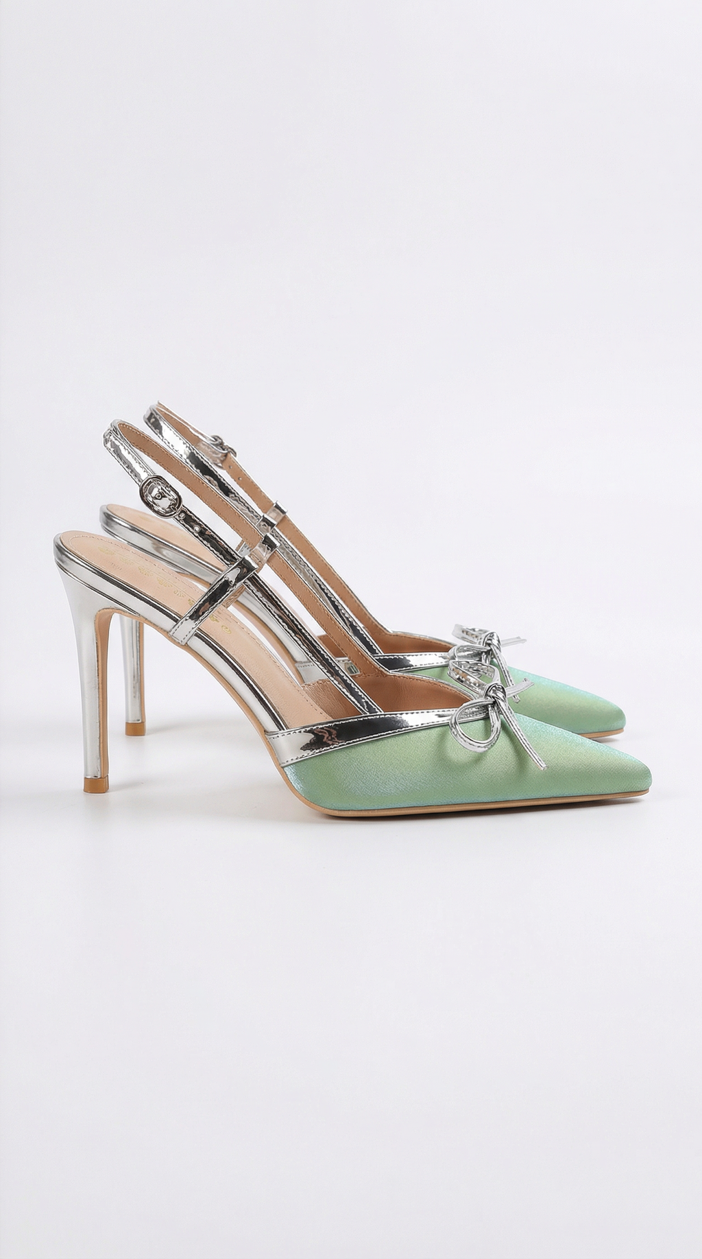 Rebecca Satin Bow Court Heels