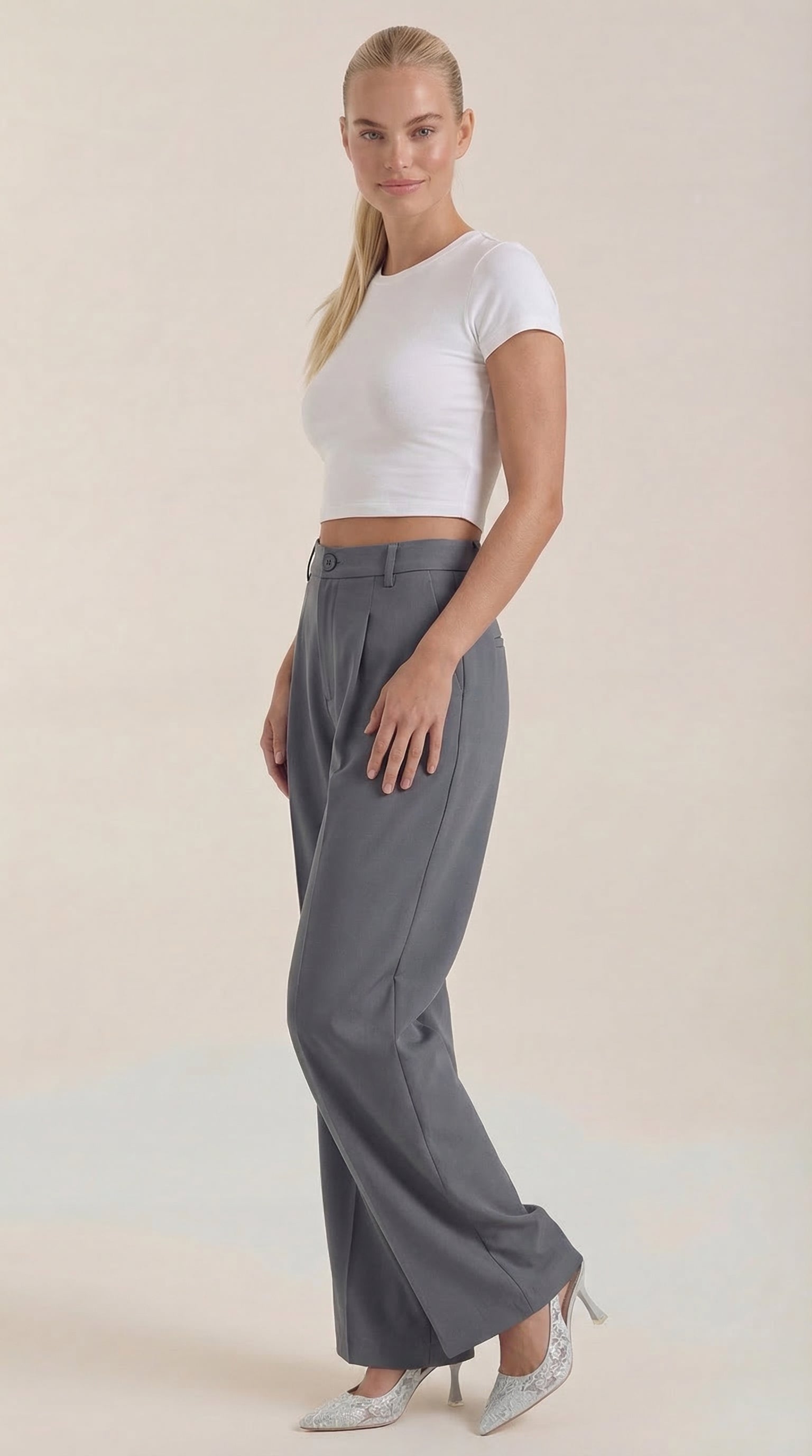 Rebecca Wide-Leg Office Trousers