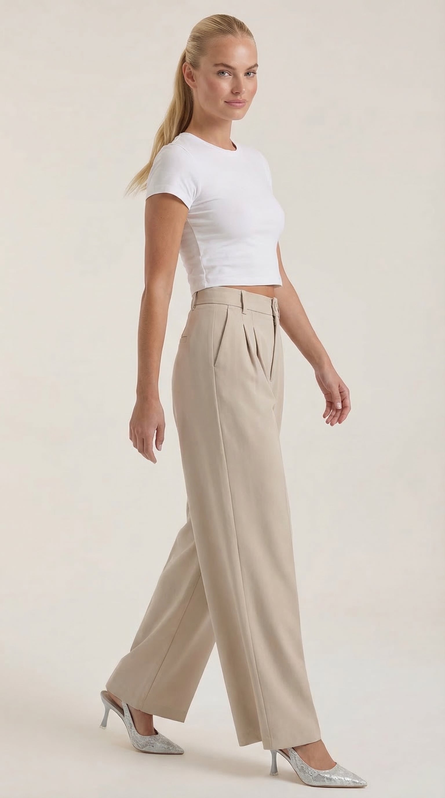 Rebecca Wide-Leg Office Trousers