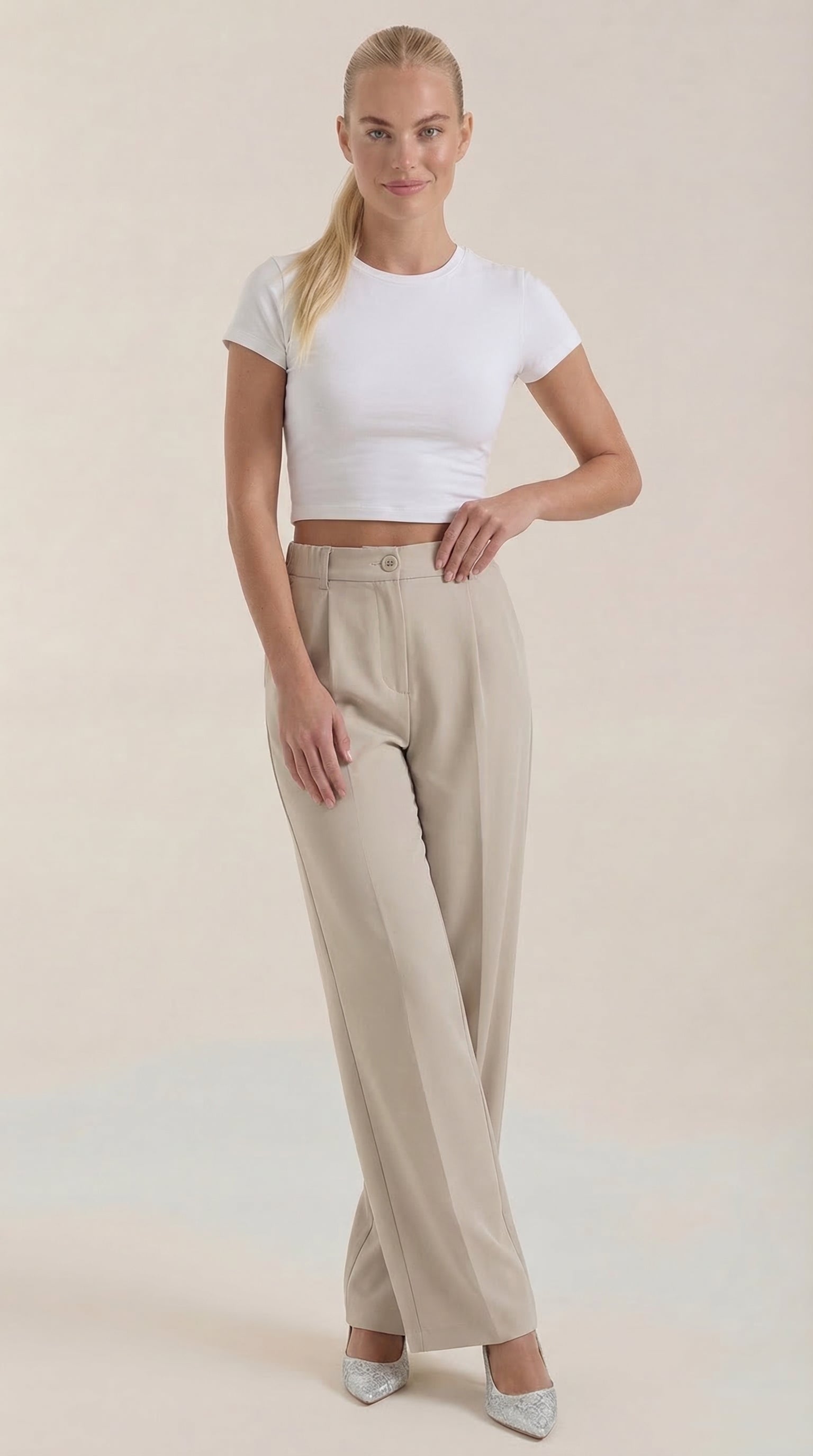 Rebecca Wide-Leg Office Trousers