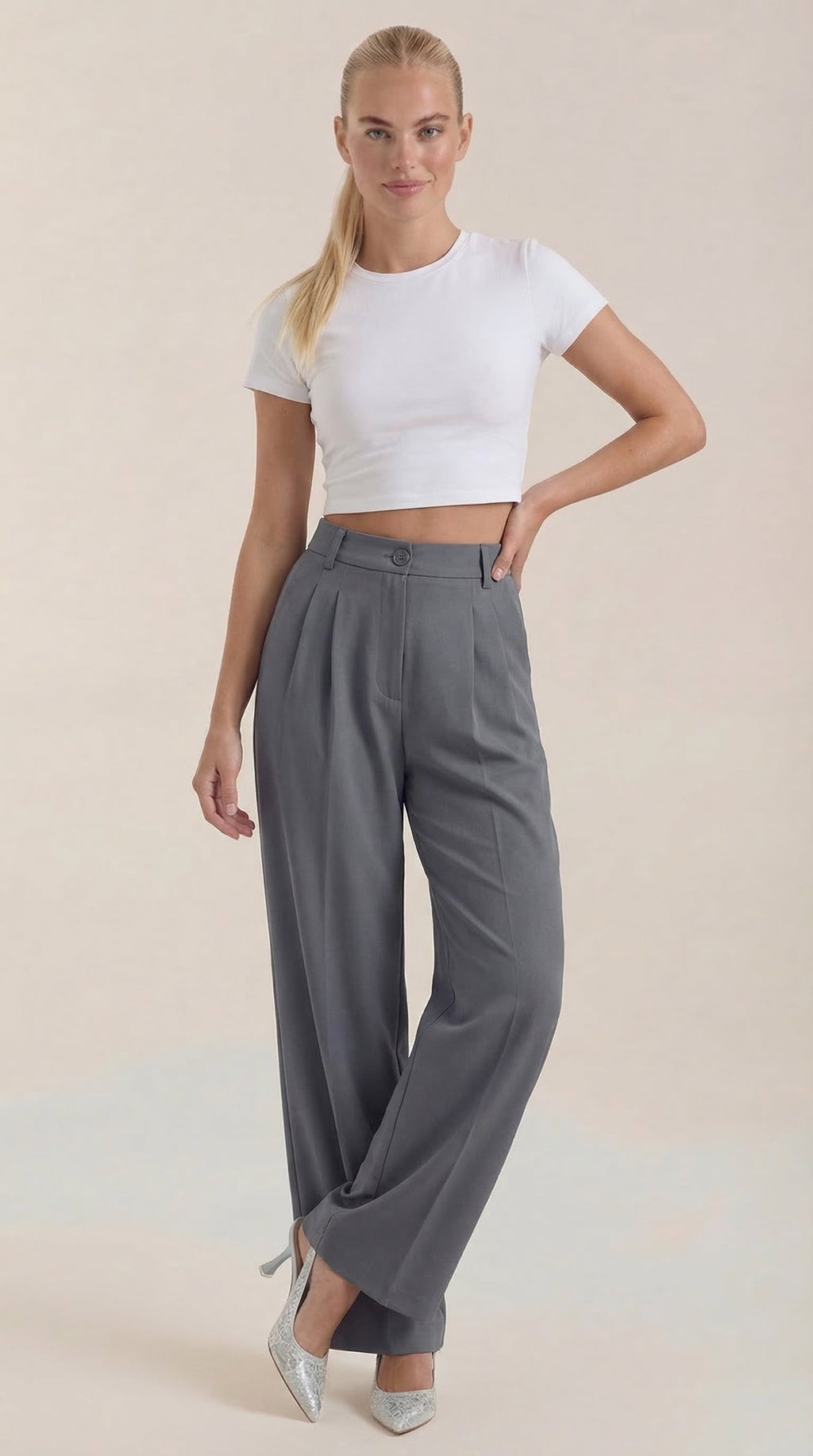 Rebecca Wide-Leg Office Trousers