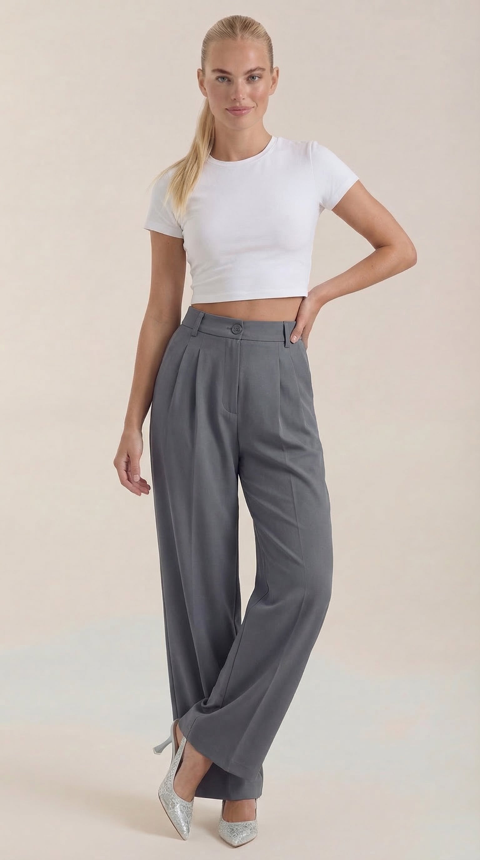 Rebecca Wide-Leg Office Trousers